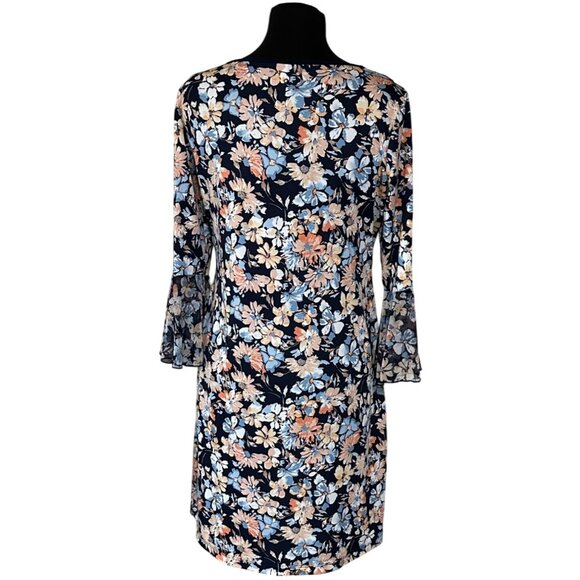 PerSeption Concept Brand Mini Floral Shift Dress Polyester Blend Women's Size M - Picture 2 of 15